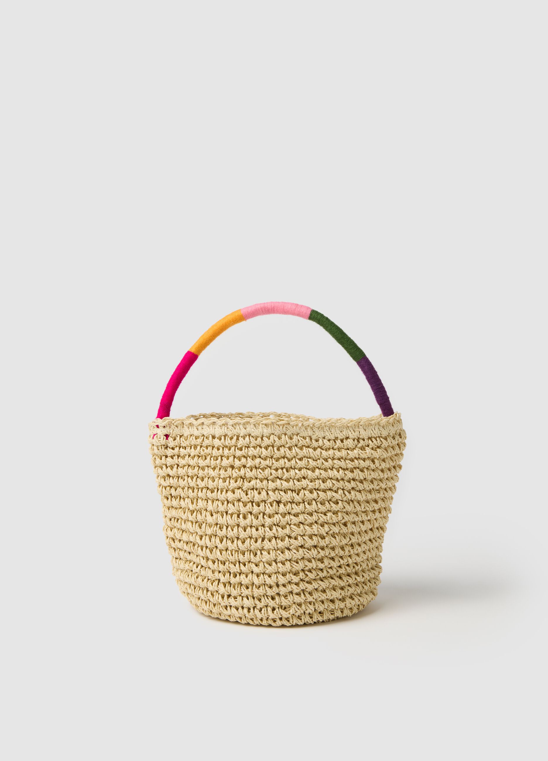 Multicolour Textile Paper Girl's Bag