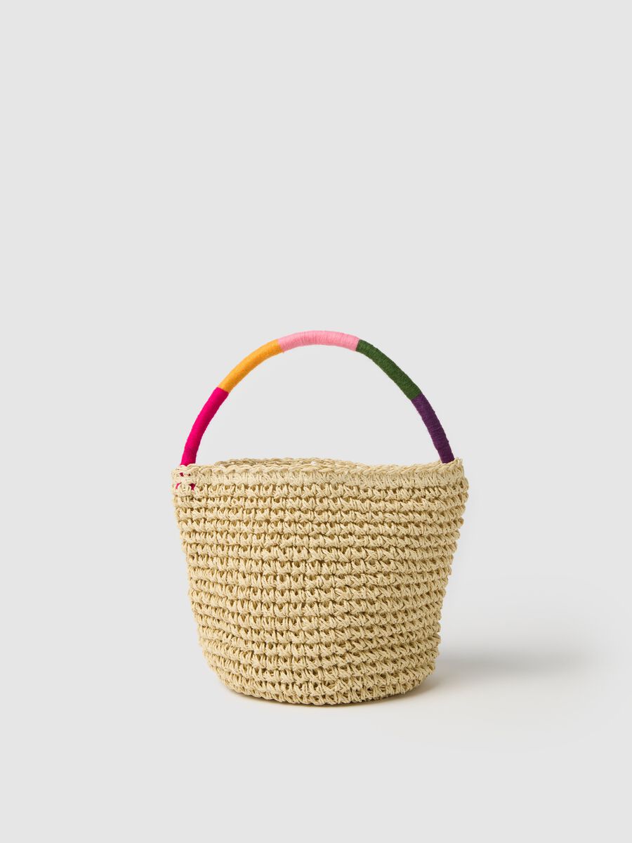 Multicolour Textile Paper Girl's Bag_1