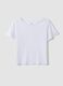 White pure cotton short-sleeved T-shirt_4