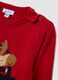 Red Christmas jumper for kids regular fit with print_2