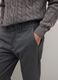 Regular grey trousers in stretch fabric_3