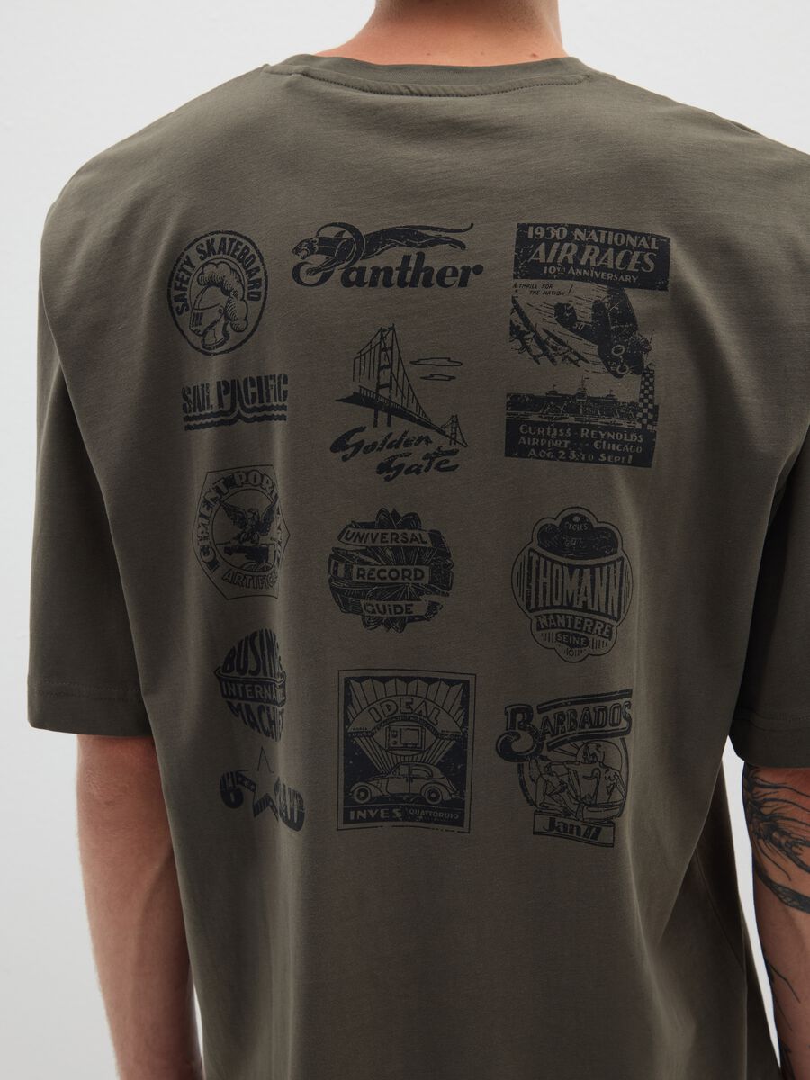 Regular fit green pure cotton T-shirt_3