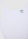 Canottiera in cotone elasticizzato bianca regular fit deep V_1
