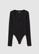 Scoop-Neck Bodysuit Black_5