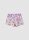 Multicolour pure organic cotton floral shorts for girls_1