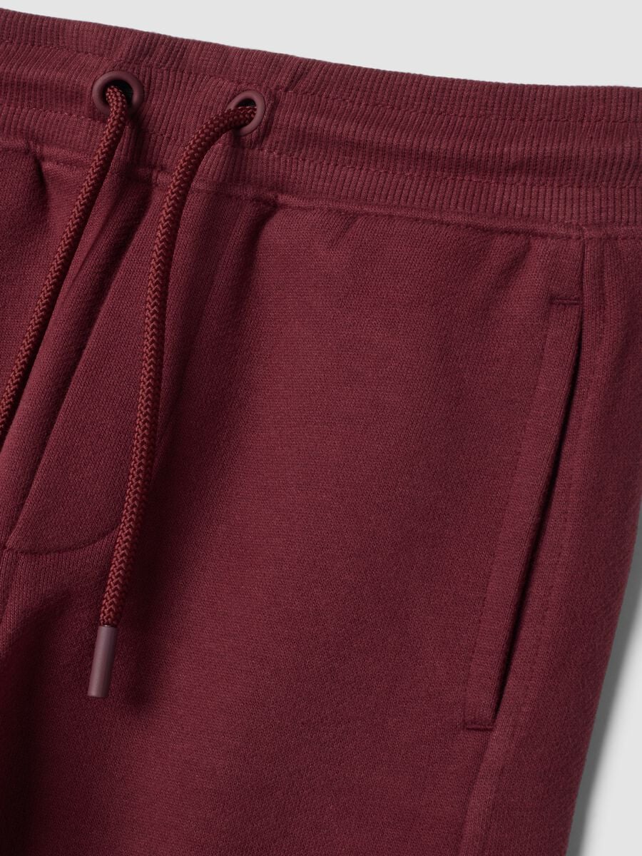 Pantaloni jogger marroni in puro cotone organico relaxed fit_2