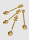Set of Golden Steel Christmas Teaspoons_2