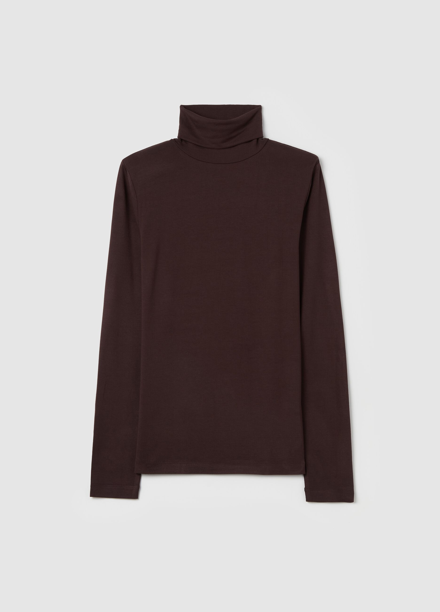 OVS T-shirt a collo alto con maniche lunghe