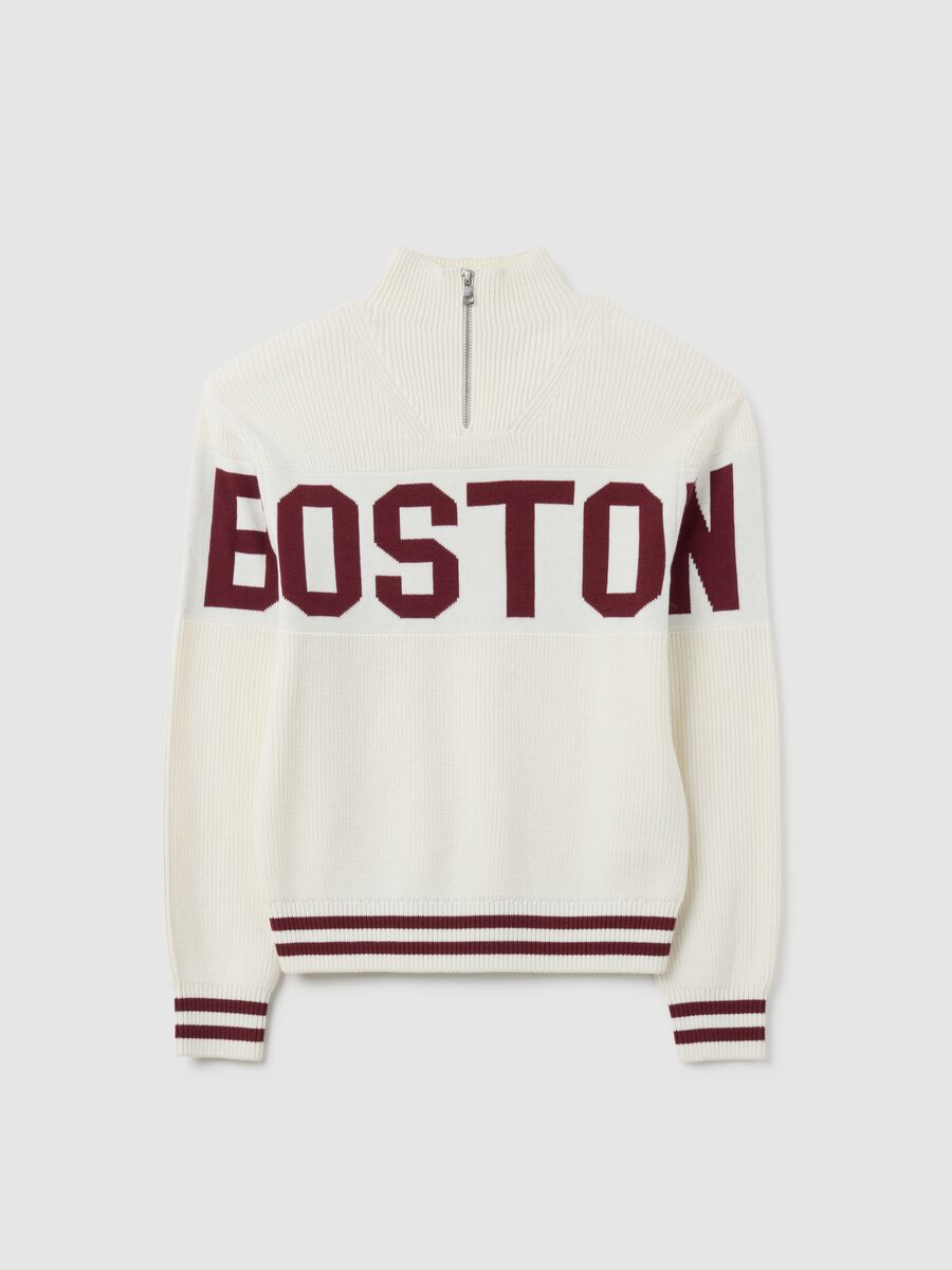 Boy's pure cotton multicolour regular fit jumper_0