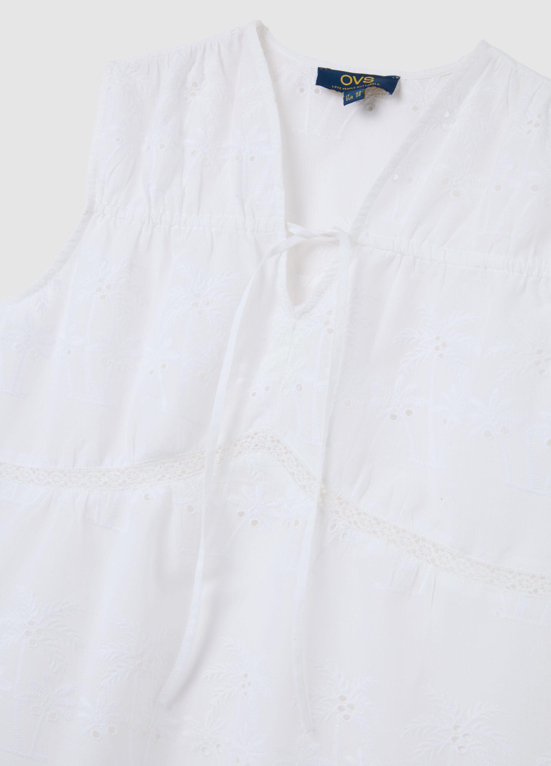 Women's pure cotton white blouse regular fit