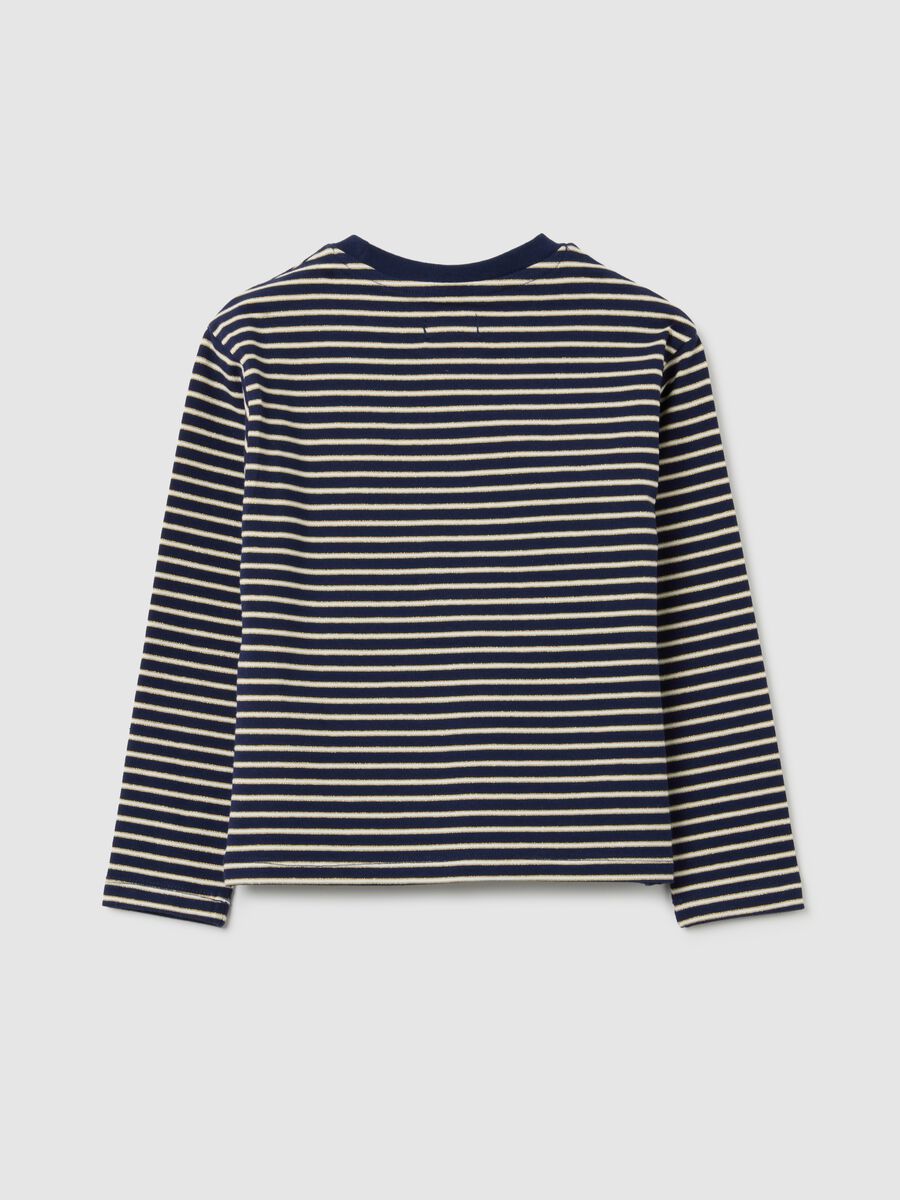 Maglia da ragazza in misto cotone multicolor regular fit_4