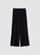 Black pure viscose palazzo trousers_4