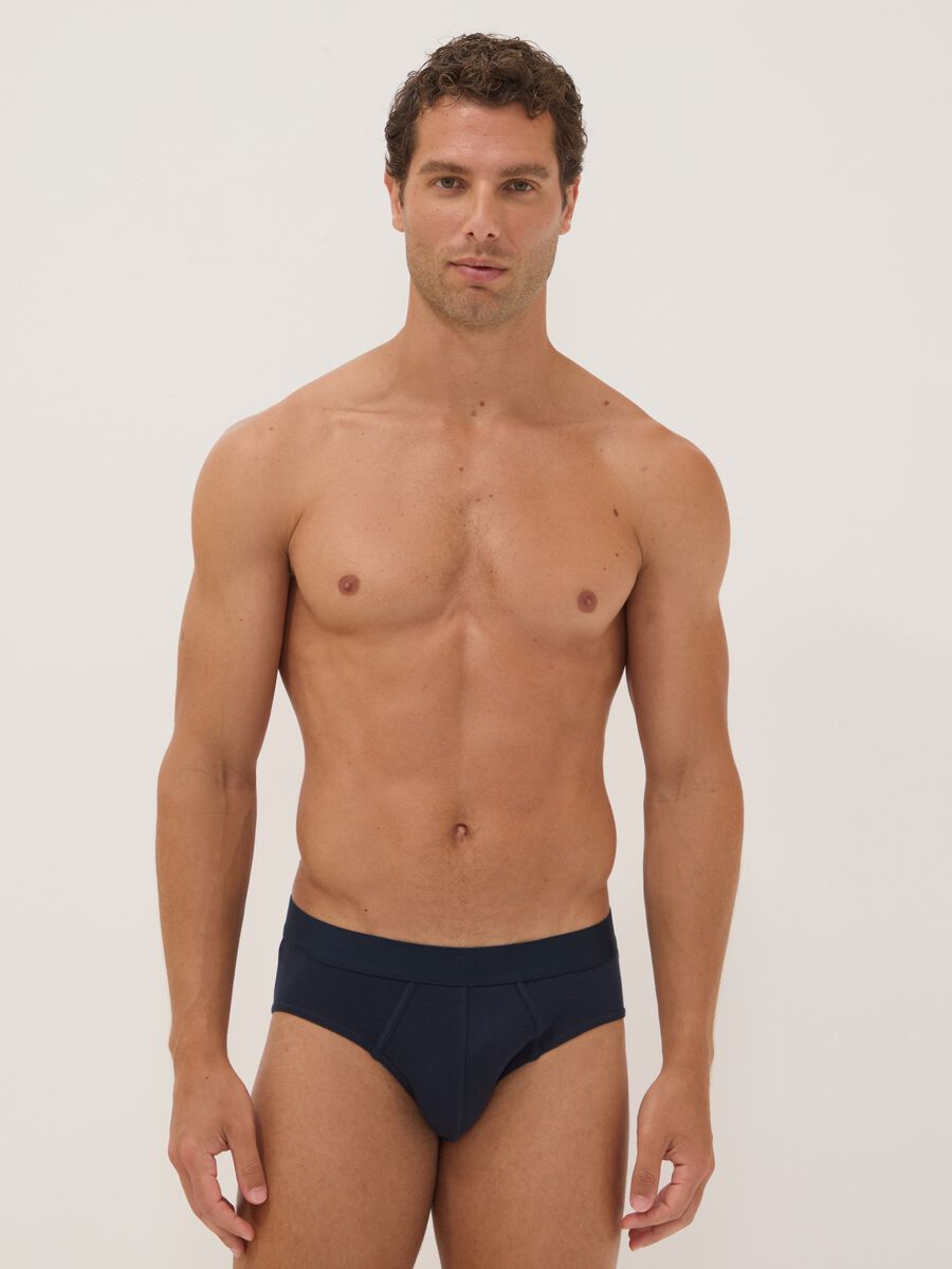 3-pack of blue and black stretch organic cotton briefs_0