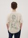 Beige pure cotton boys&rsquo; relaxed-fit T-shirt with slogan_2