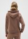 Brown cotton blend regular fit sweatshirt_2