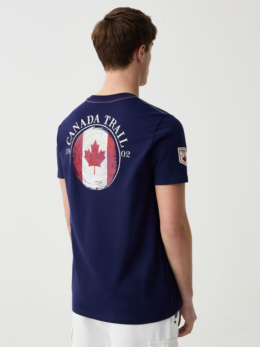 T-shirt with round neck and Canada Trail print_2