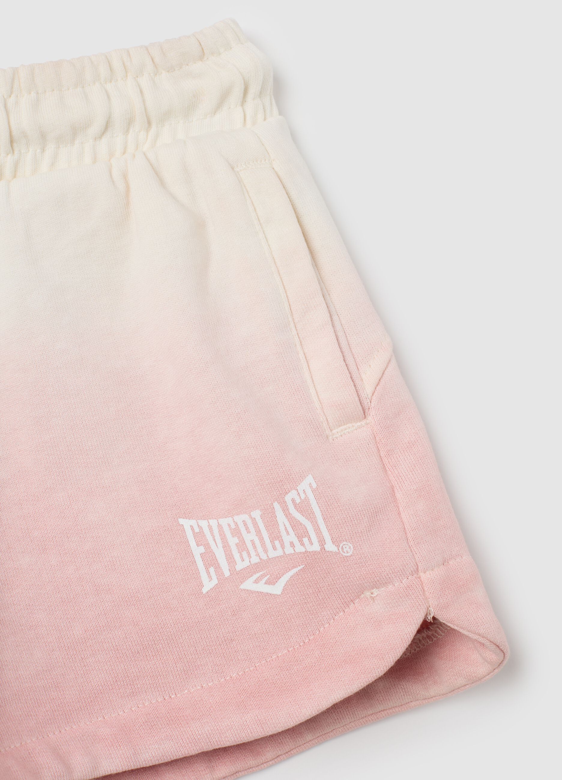 Girls' multicolour regular fit cotton blend shorts with Everlast logo