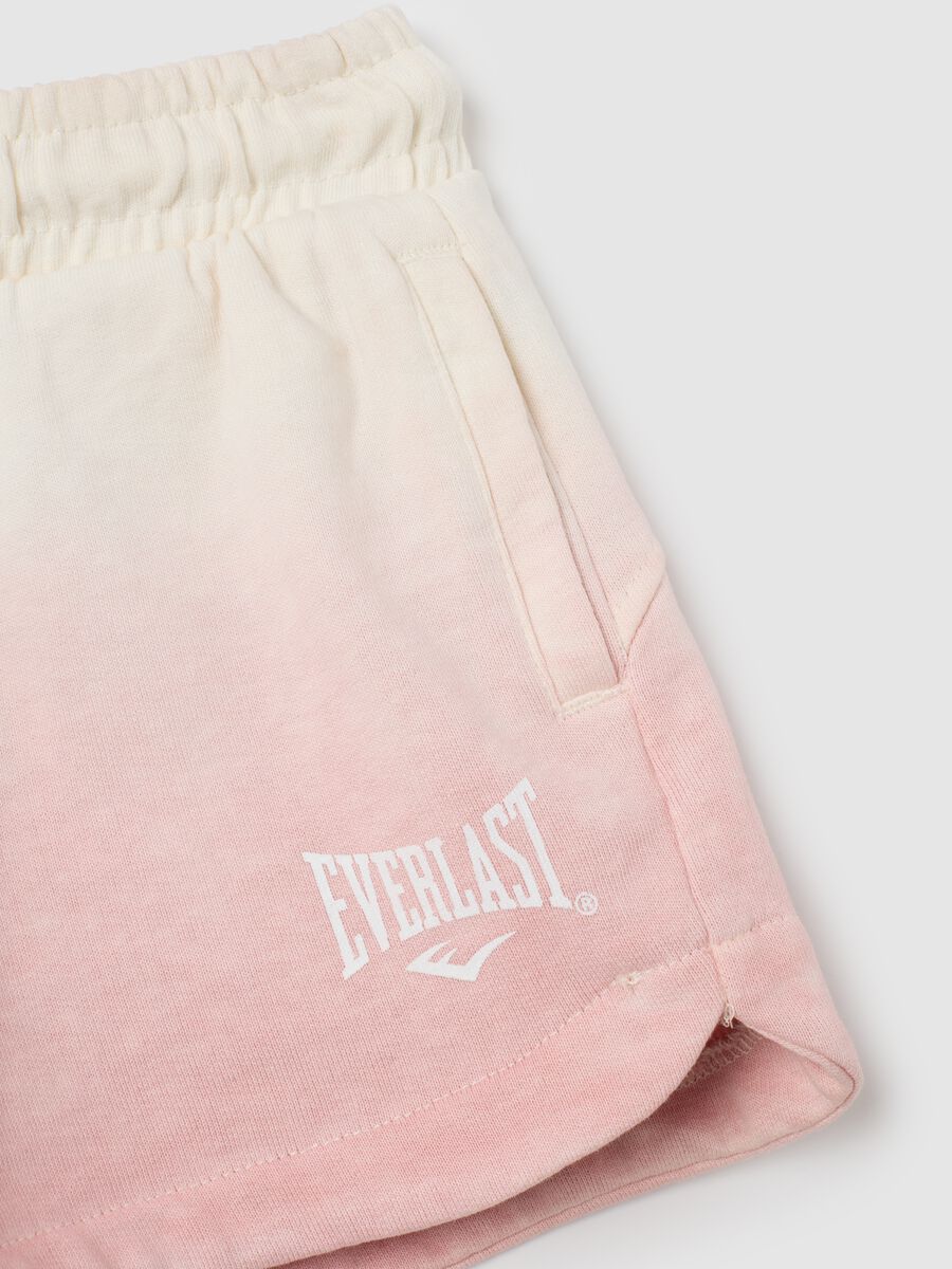 Girls' multicolour regular fit cotton blend shorts with Everlast logo_3