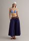 Light blue triangle bikini top in stretch fabric_1