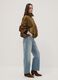 Green stretch-fabric jacket with zip, regular fit_1