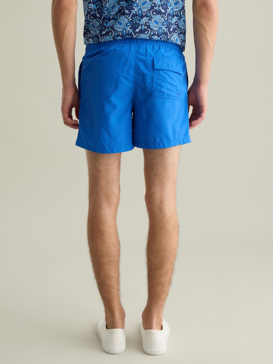 Men’s regular-fit swim boxers in light blue blend with elastic waist_2