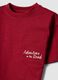 Red pure cotton set with T-shirt and shorts_2