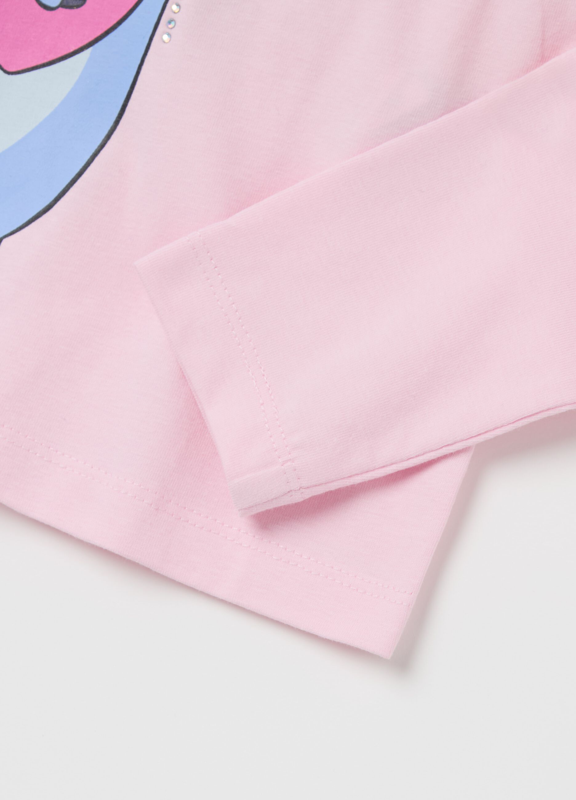 Long-sleeved T-shirt with Stitch print