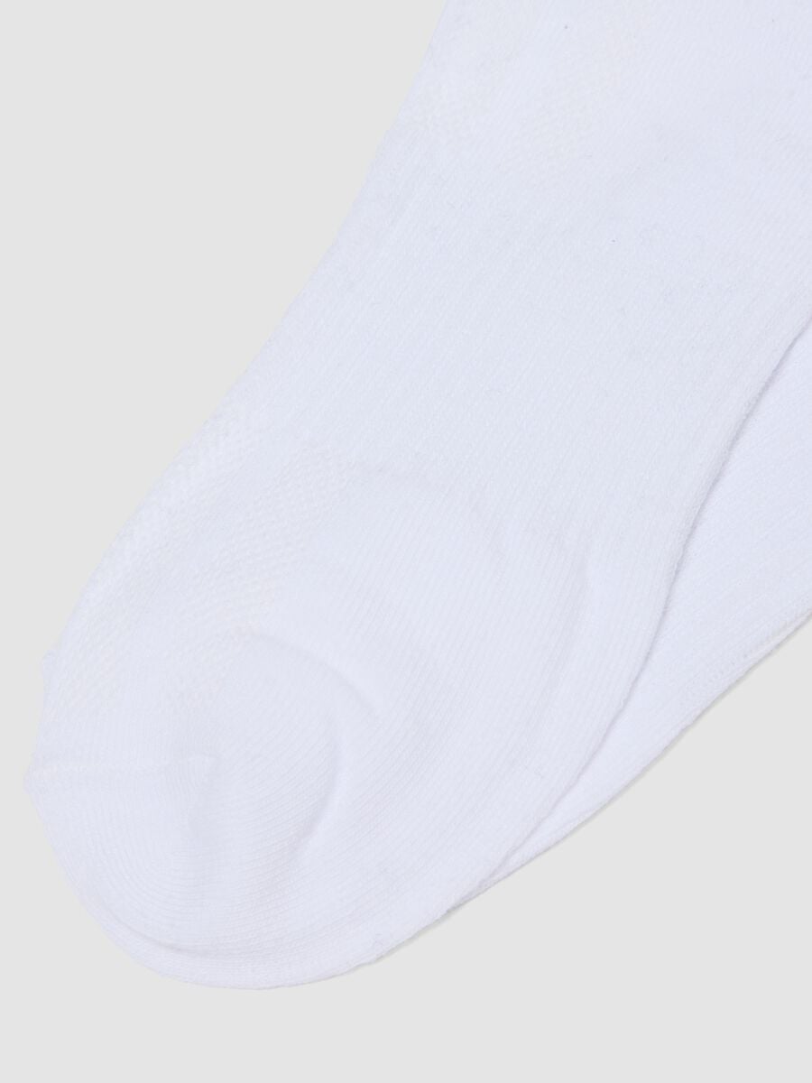 Tripack di calze sportive bianche alla caviglia in misto cotone organico_1