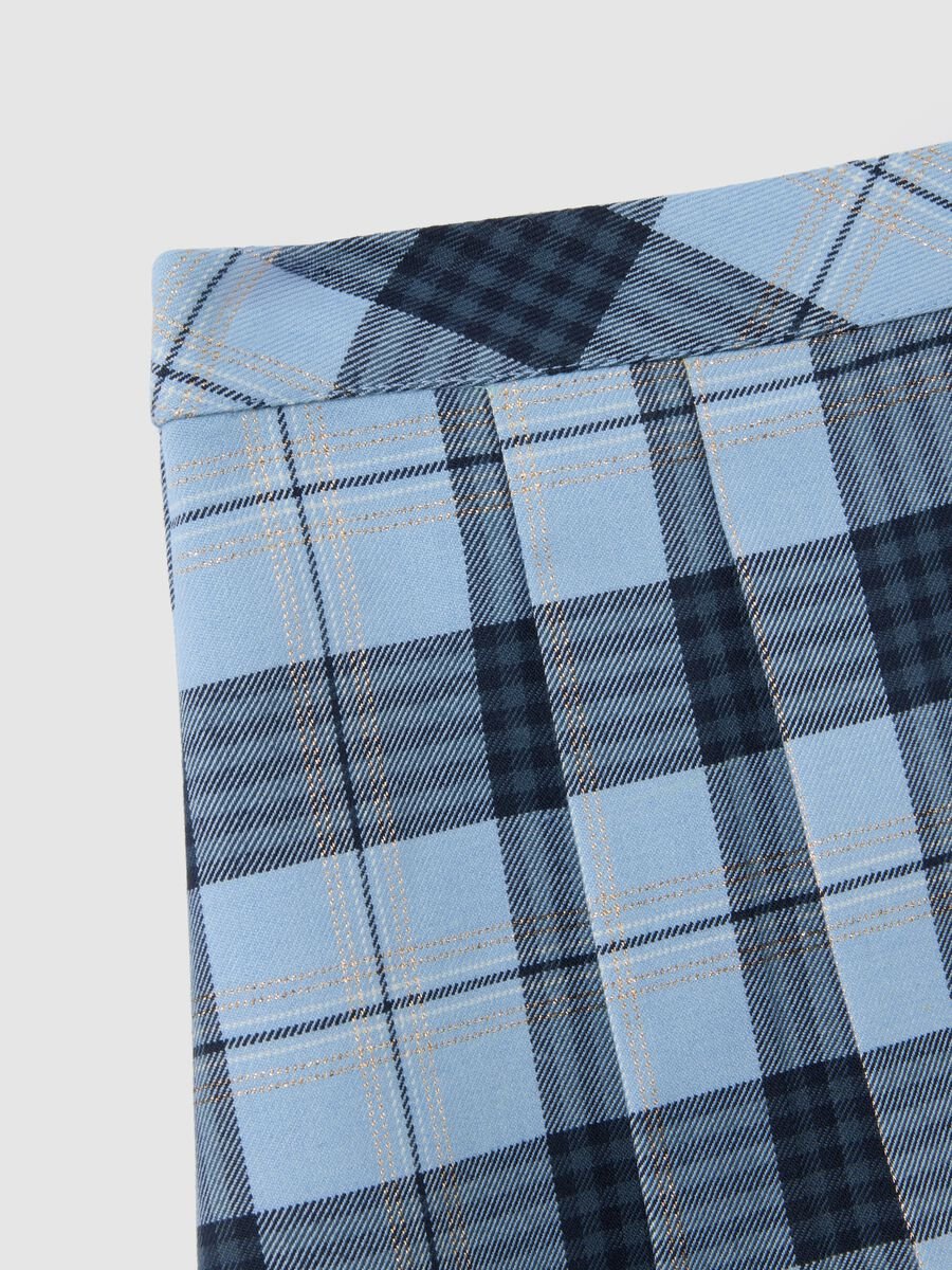 Gonna a quadri multicolor da bambina regular fit_2