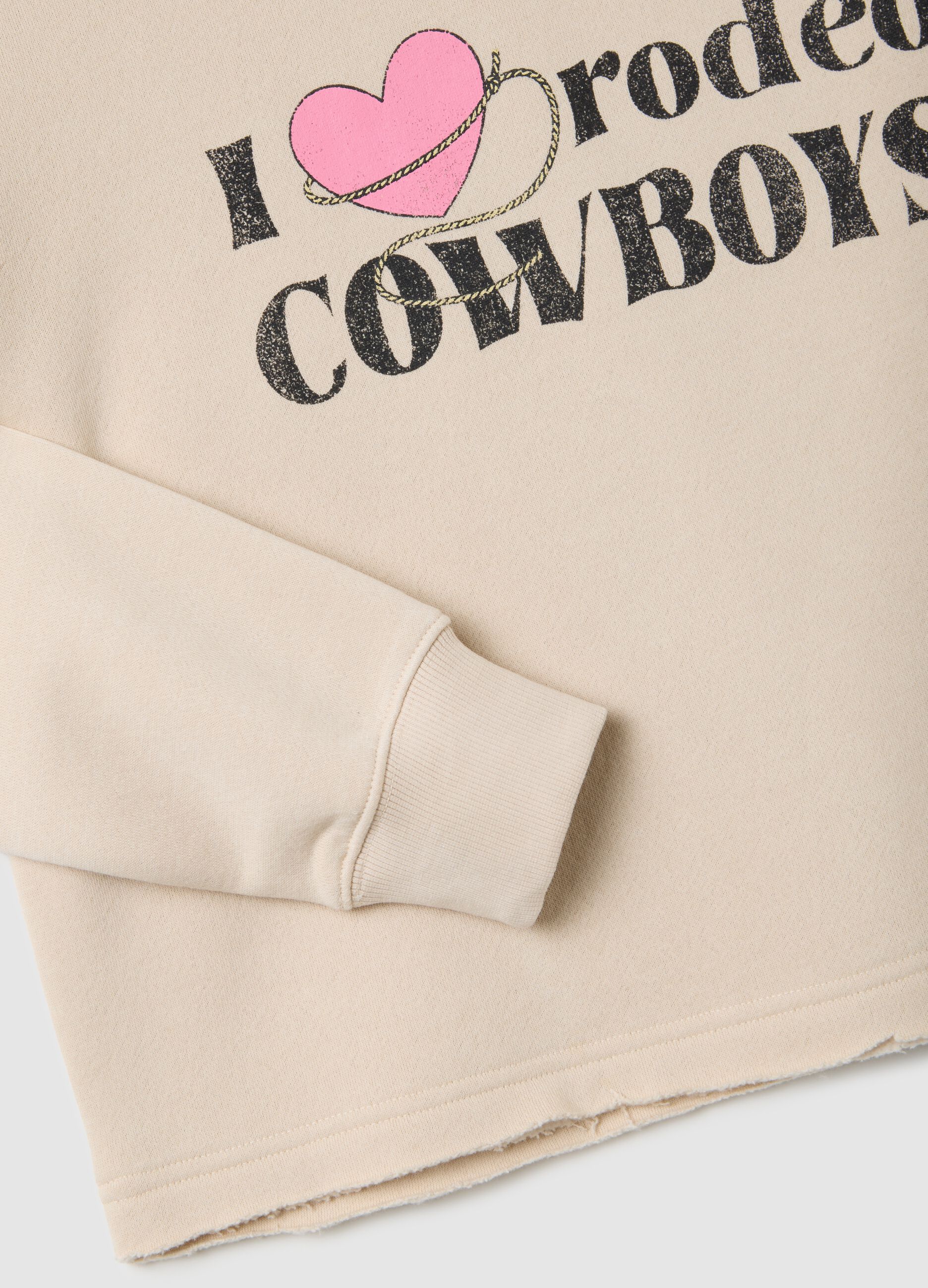 Multicolour cotton-blend regular fit sweatshirt
