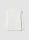 White pure cotton oversized T-shirt with contrast print for boys_1