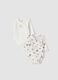 2-pack white organic cotton bodysuits with print_0