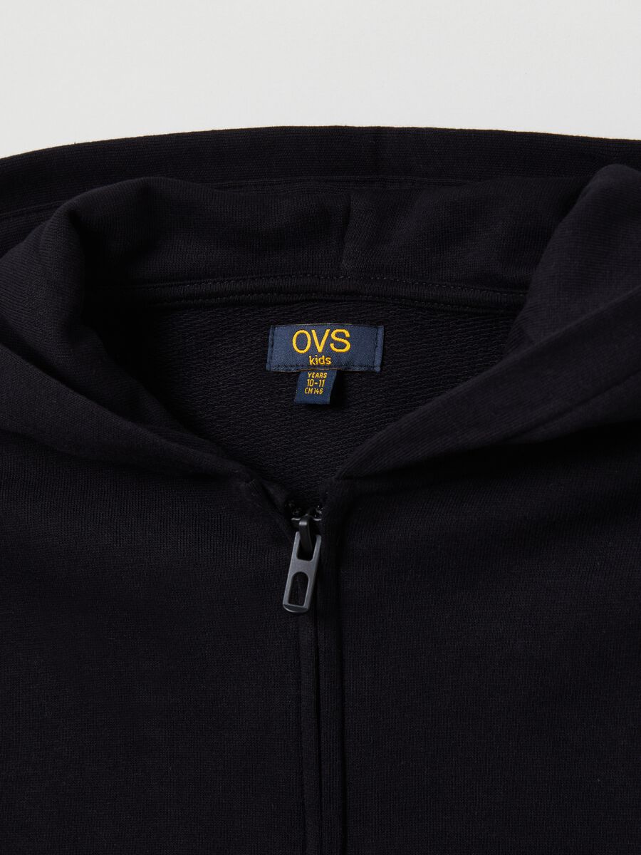 Full-zip in French Terry con cappuccio_2