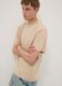 Beige short-sleeve pure cotton T-shirt_0