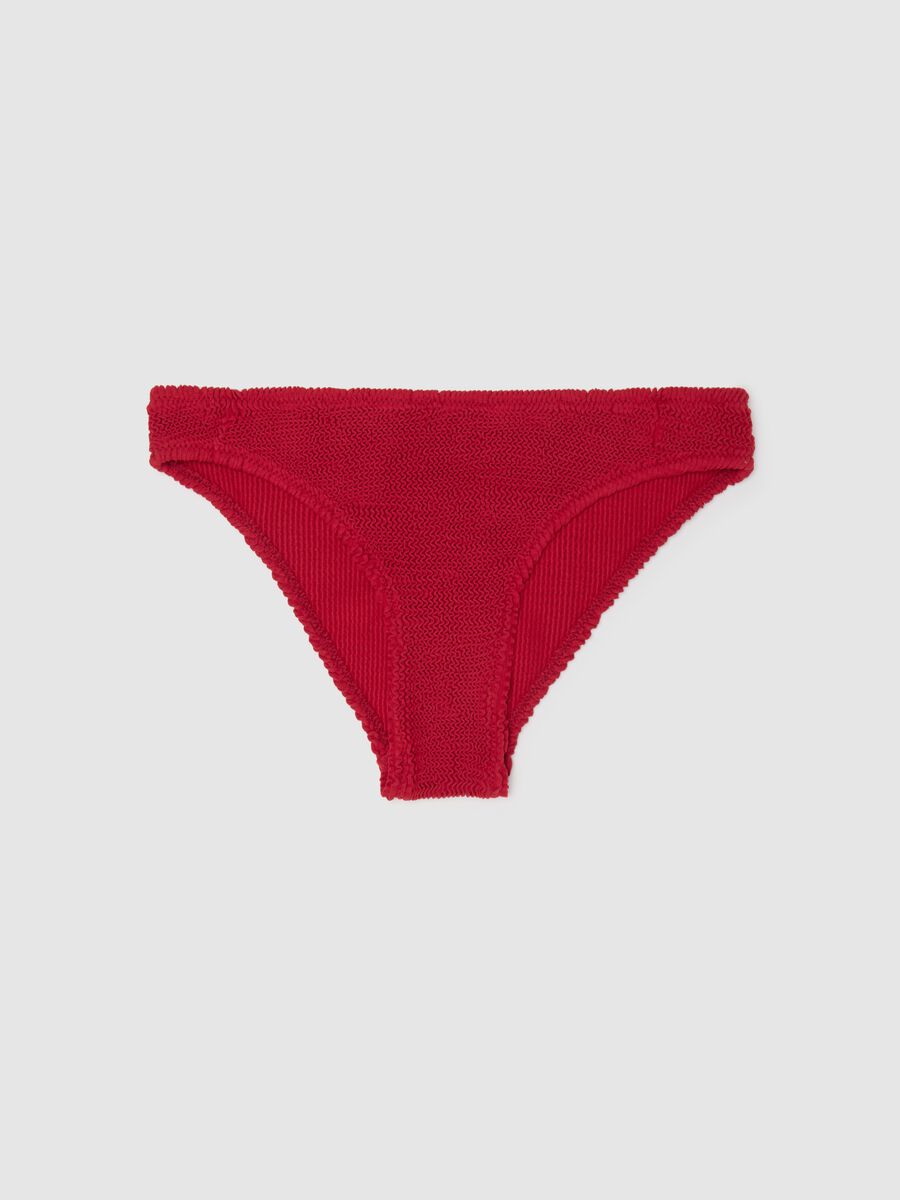 Women's red stretch fabric bikini_5