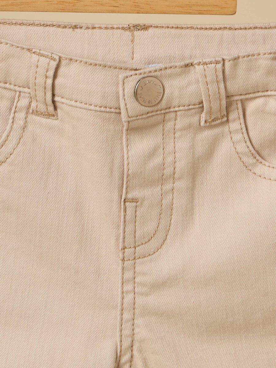 Pantaloni IANA in cotone stretch neonata_1