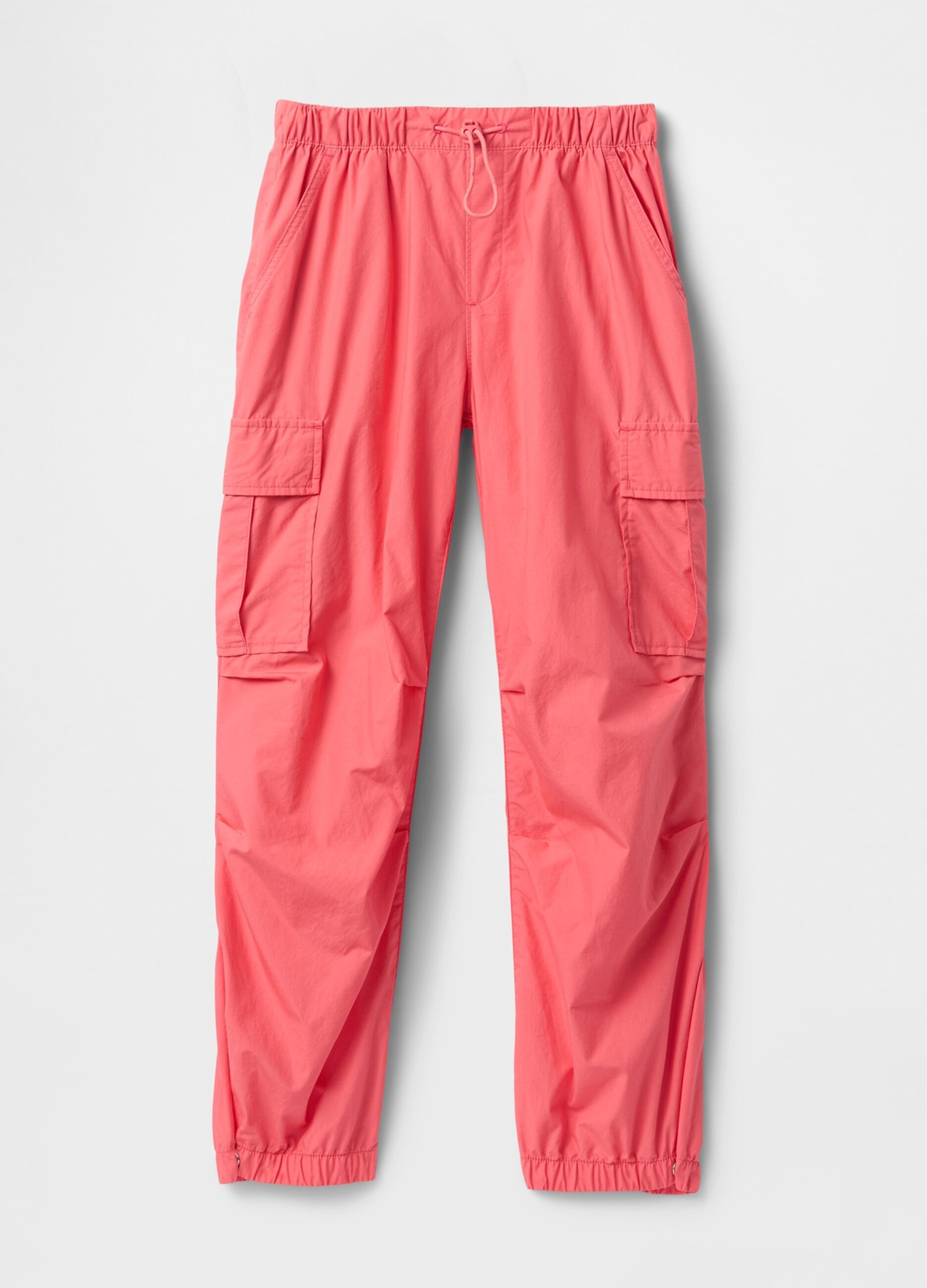 Parachute joggers with drawstring