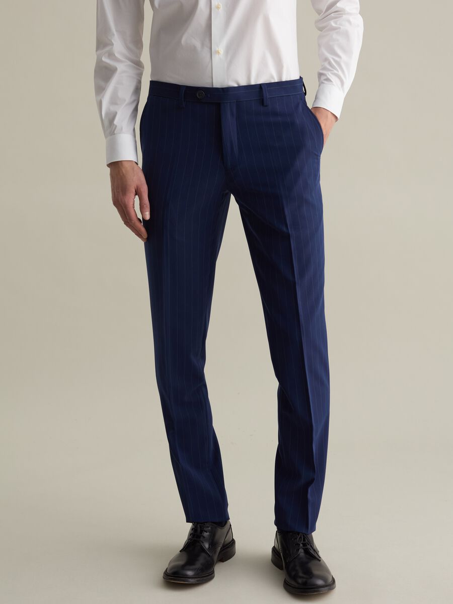 Easy-fit pinstriped trousers_1