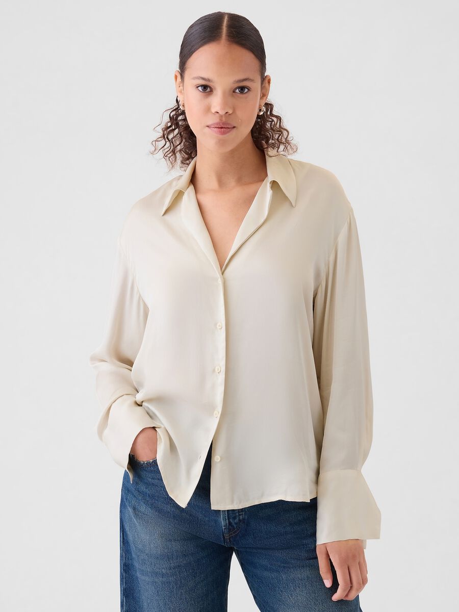 Satin viscose shirt_0