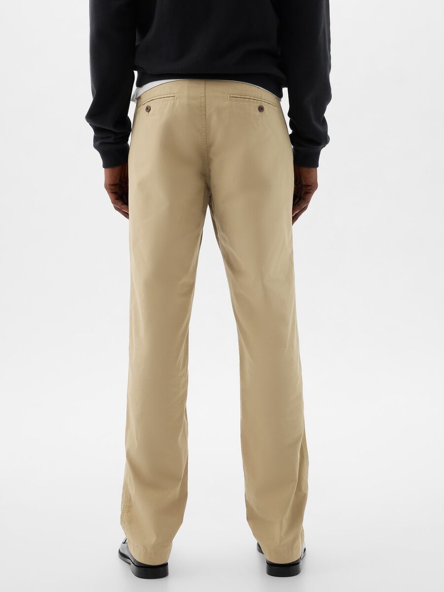 Chino trousers in poplin_3
