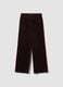Brown The Iconic Pants straight-fit ribbed stretch-cotton trousers_4