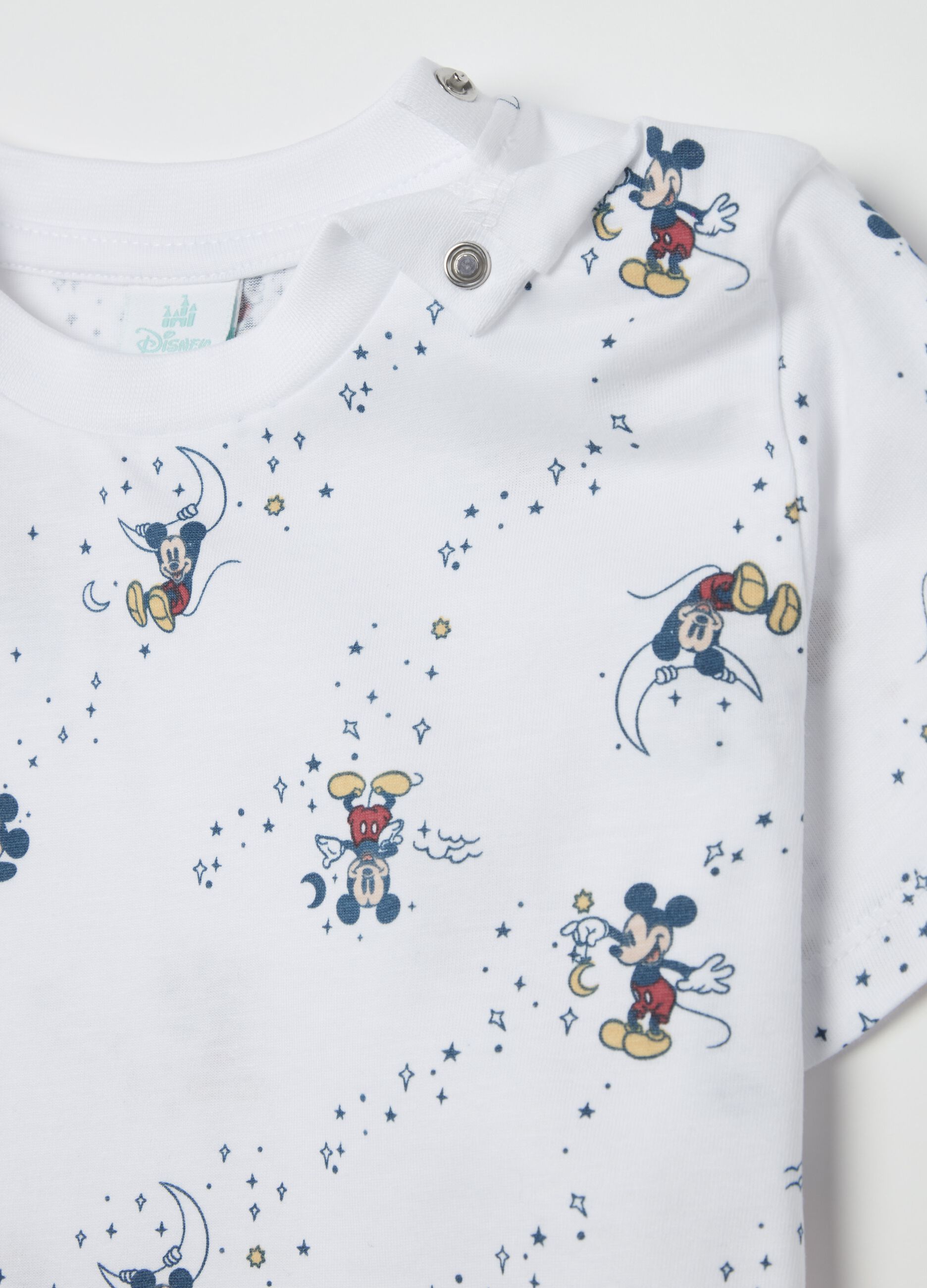 Pigiama in cotone con stampa Topolino 