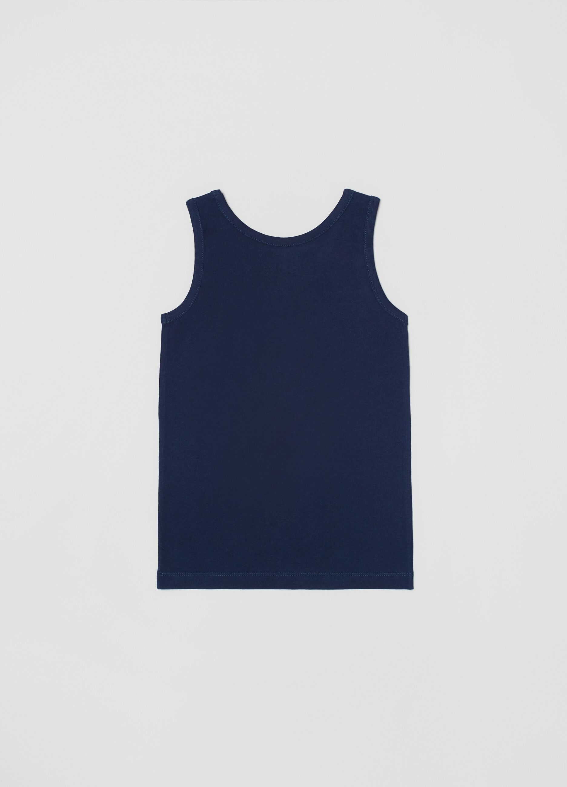 Two-pack racer back vests with round neck