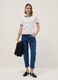 Stretch Blue Denim Cotton Blend Trousers Regular Fit_0