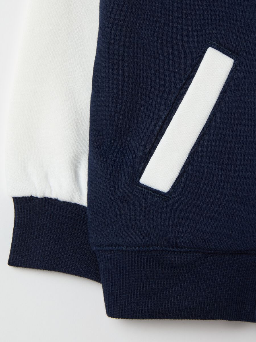 Varsity sweatshirt with bouclé patch_3