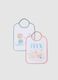 Two-pack baby bibs in multicolor cotton blend_0