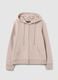 Regular fit beige cotton blend sweatshirt_4