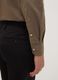 Camicia marrone regular fit con collo button-down easy iron_2