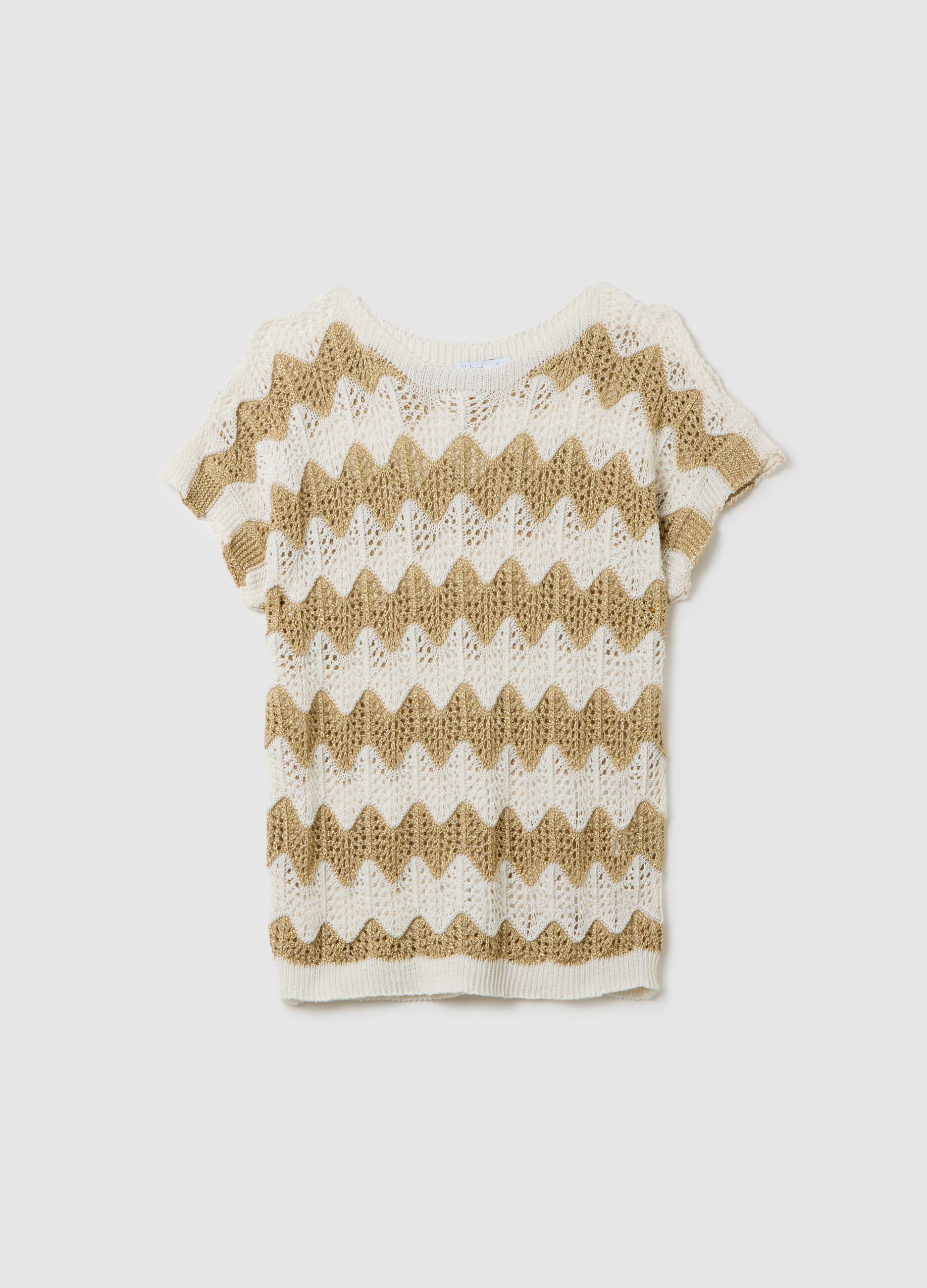 Women's multi-colour cotton blend regular fit sweater