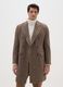 Brown Check Long Coat Regular Fit_2